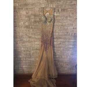 Jasz Couture 4614 beaded dress size 2.